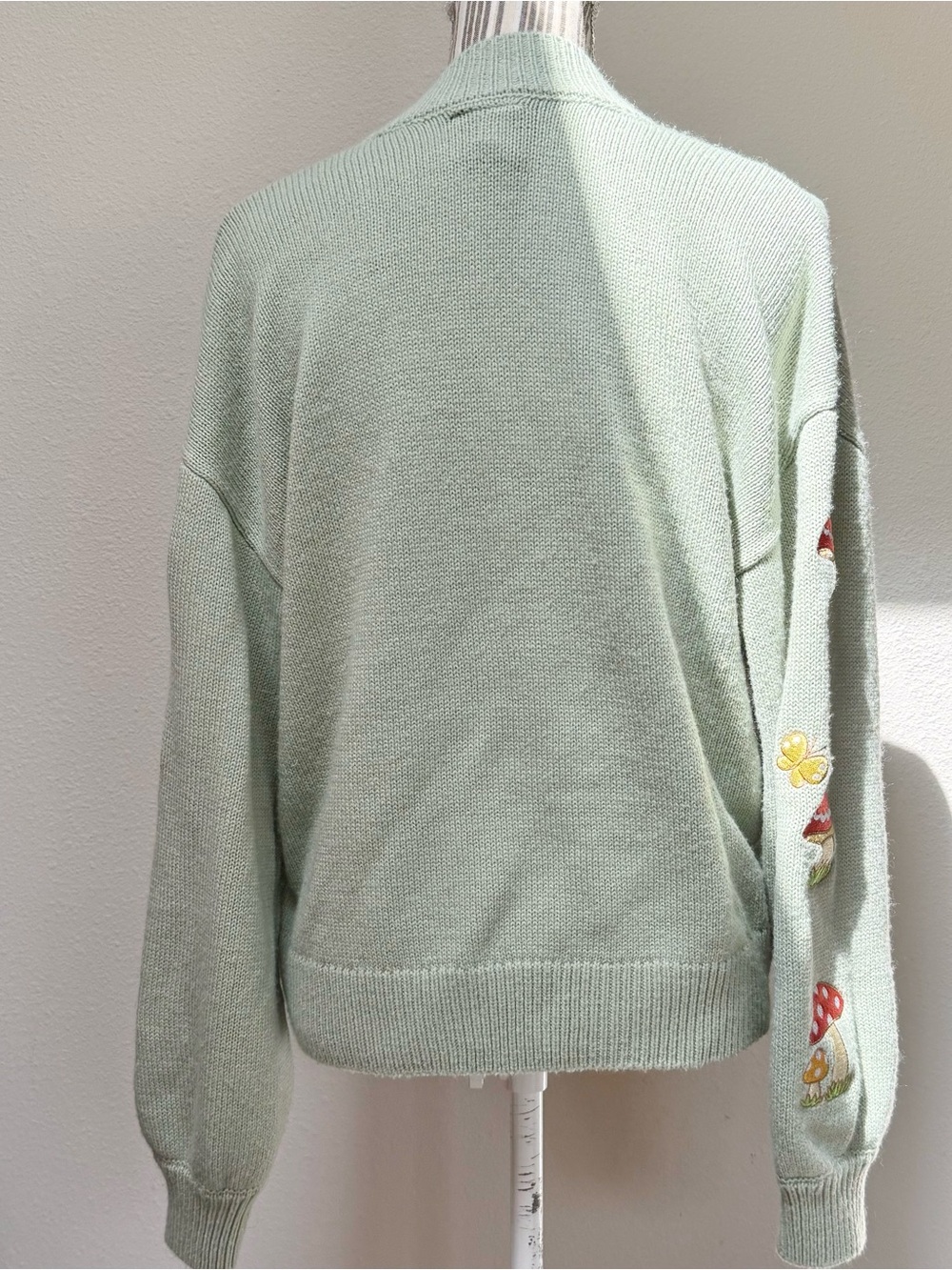 Hello Kitty Mushroom Cardigan Sage Green Kawaii Fairy Grunge Sanrio Hot Topic - Picture 4 of 7